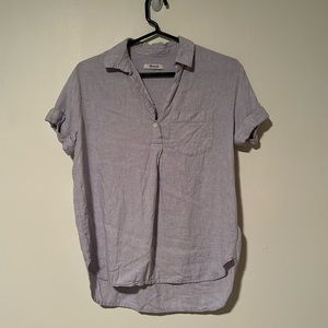 Madewell - light Purple Linen Top